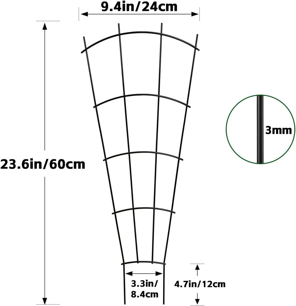 Metal Plant Trellis (4 Pack) - Image 3