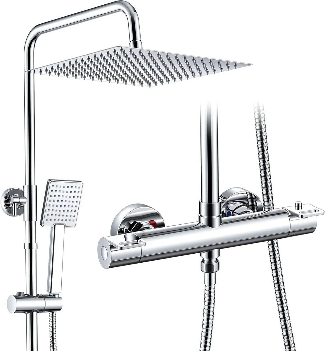 Thermostatic Shower System Stainless Steel 12" - Image 1