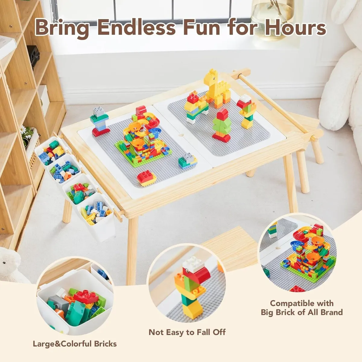 Kids Sensory Table and Chair Set Children's Tables - Image 2