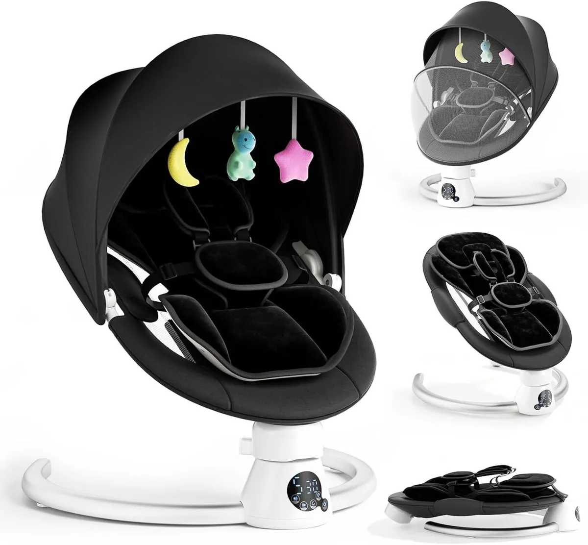 Electric Baby Swing Adjustable Backrest Infant - Image 1