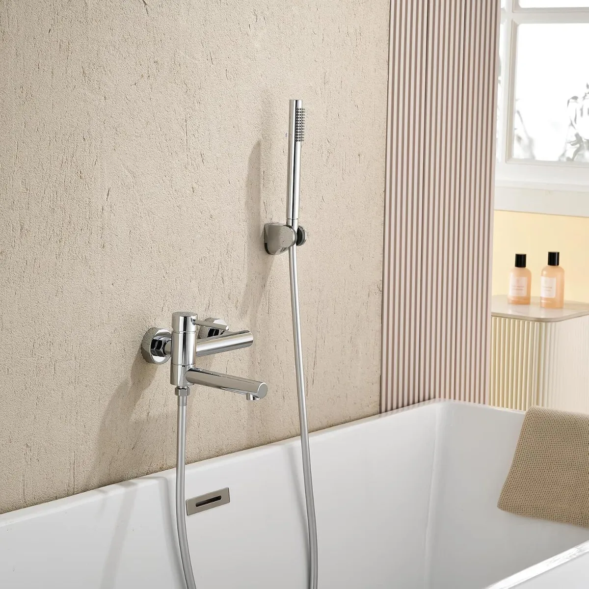 Wall Mounted Bath Shower Mixer Tap for Exposed - Image 4