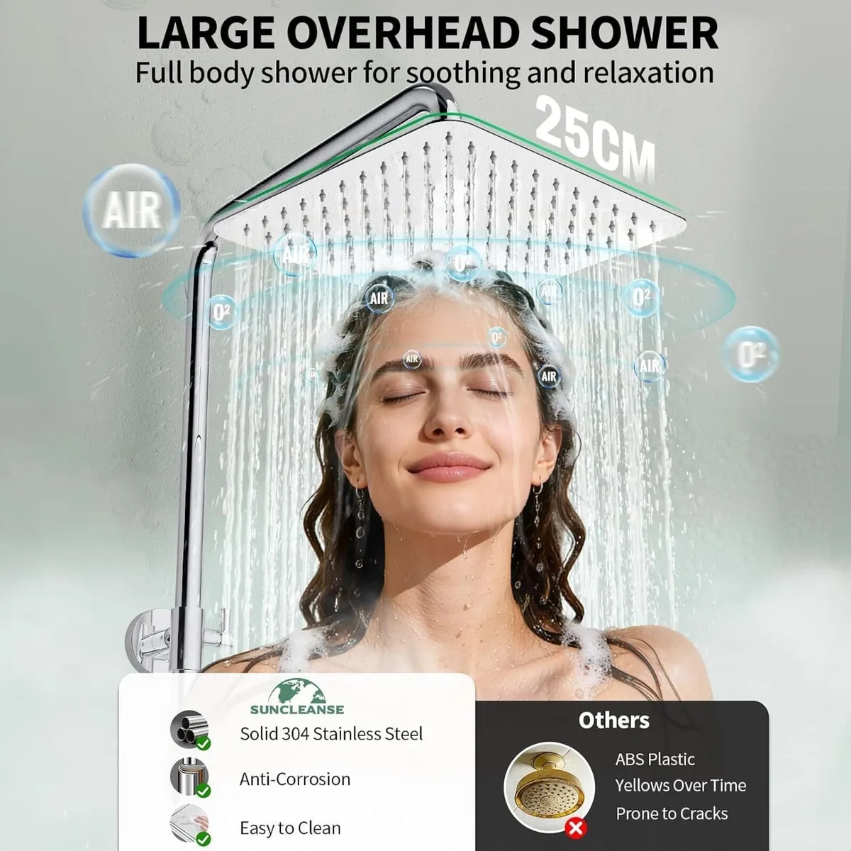 Thermostatic Shower Mixer Set Stainless Steel - Image 4