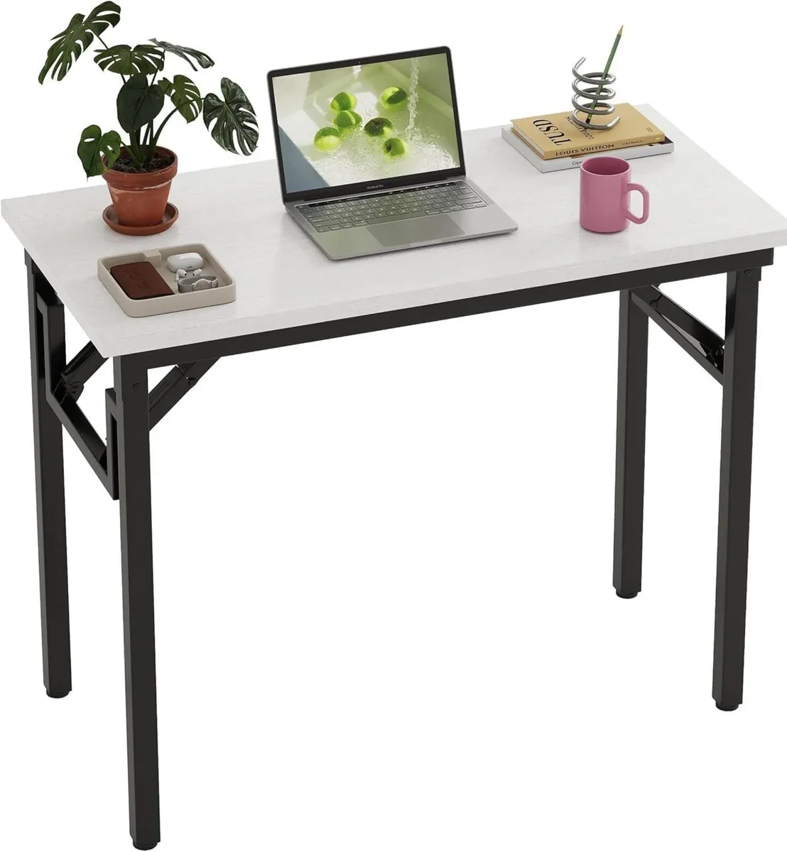 Small Folding Desk No Assembly Computer - Image 1