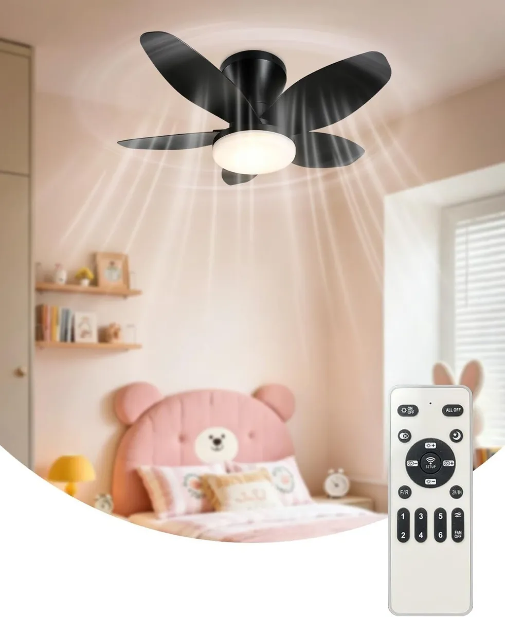 Ceiling Fans with Lights and Remote - Image 1