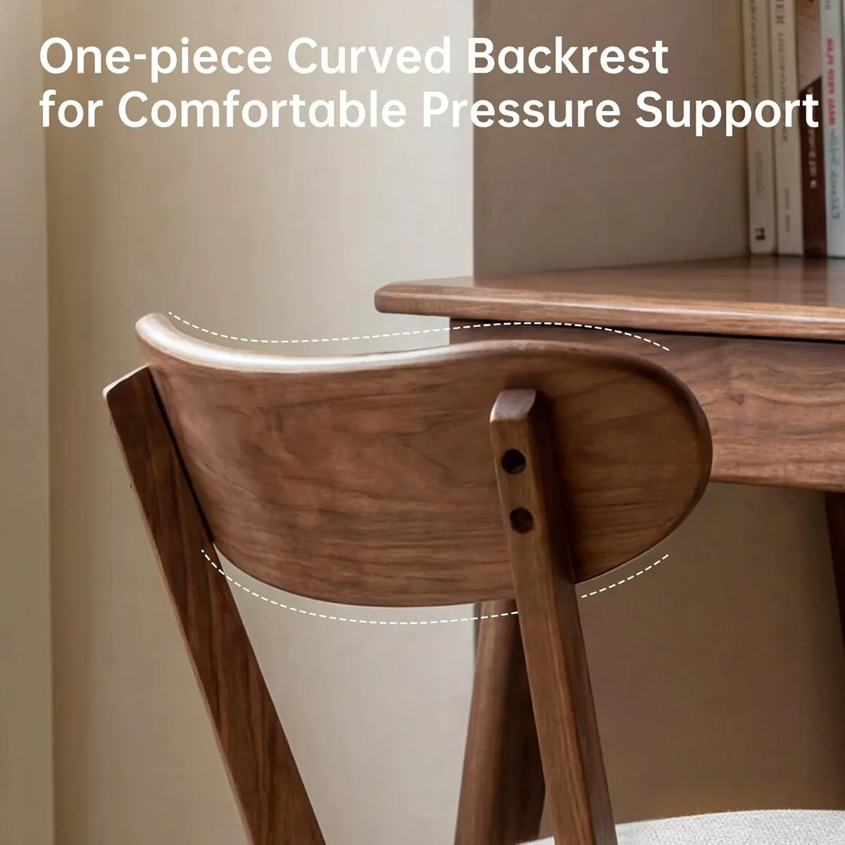 2pcs Modern Solid Dining Chairs Set Upholstered - Image 4