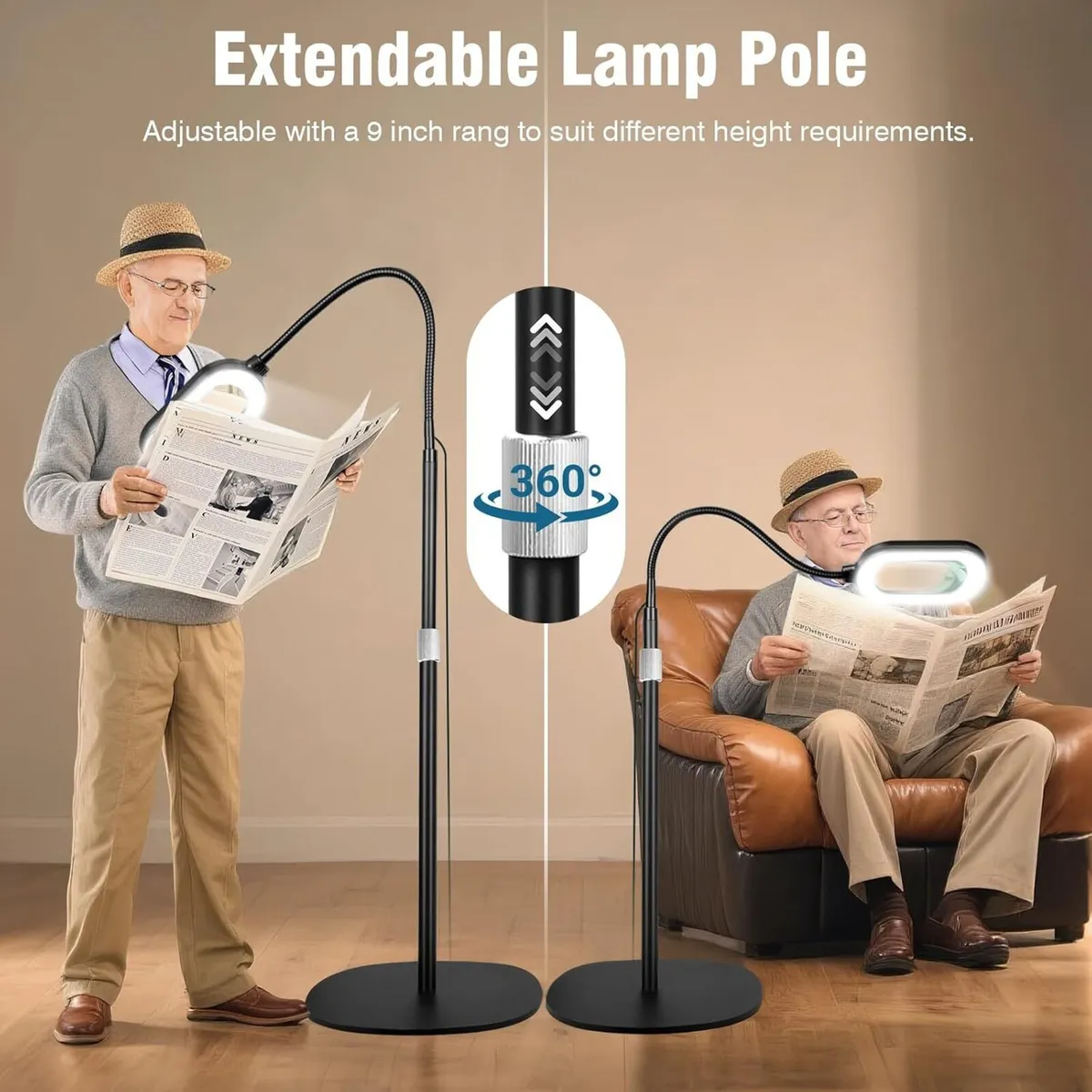Large Magnifying Glass with Light and Stand - Image 4