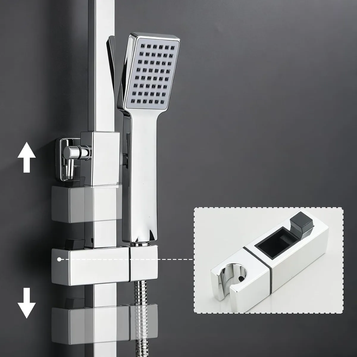 Thermostatic Shower Mixer Set with 9" Square - Image 4