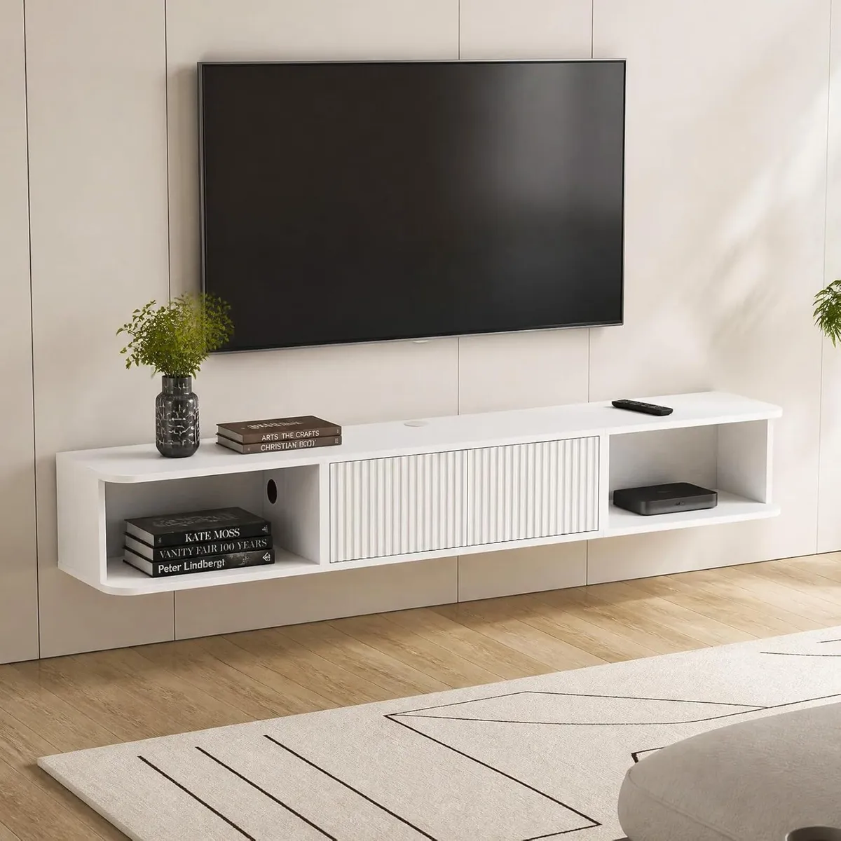 Wall Mounted TV Unit Floating Stand for Living - Image 4