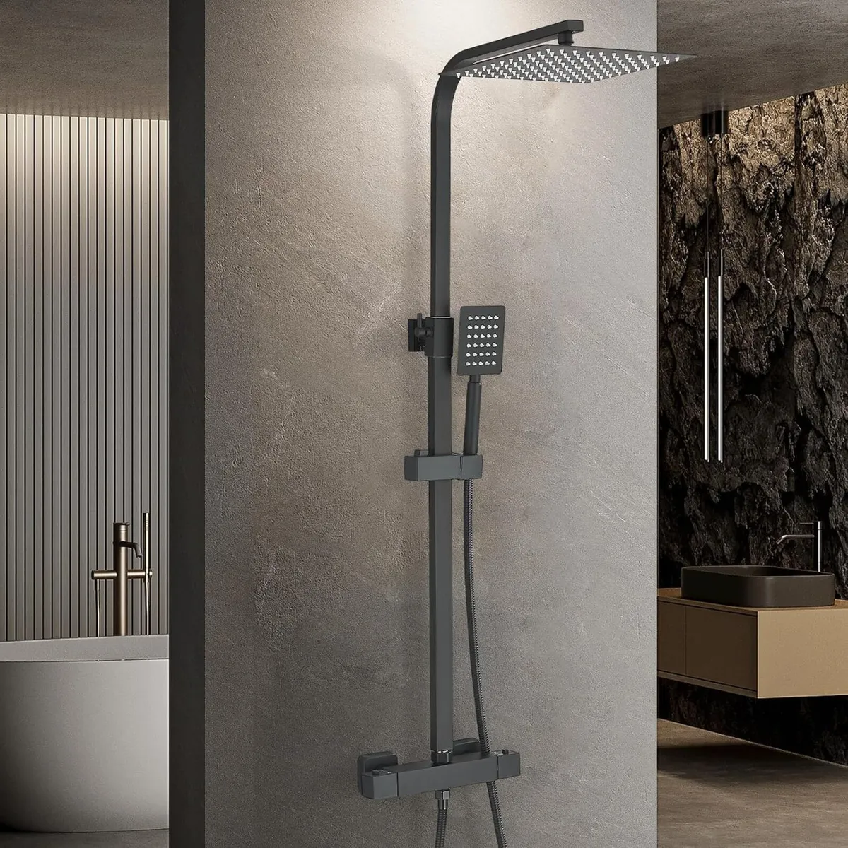 Bathroom Thermostatic Shower Mixer Set and - Image 1