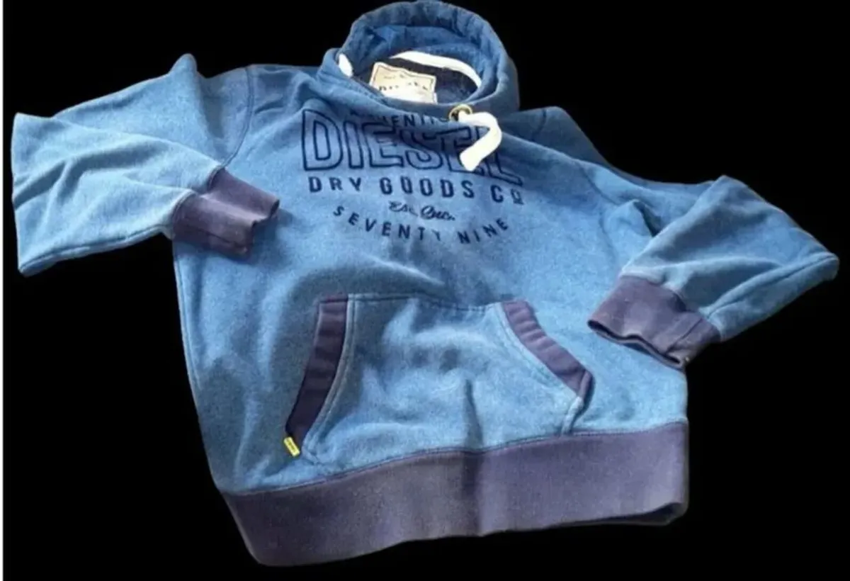 BNWT Vintage Diesel Hoodie "Dry Goods Co" Size XL - Image 3