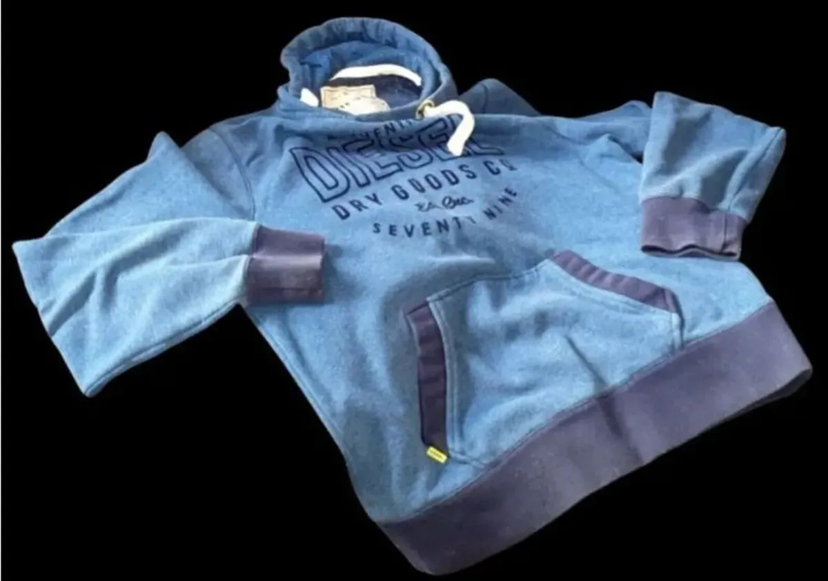 BNWT Vintage Diesel Hoodie "Dry Goods Co" Size XL - Image 4