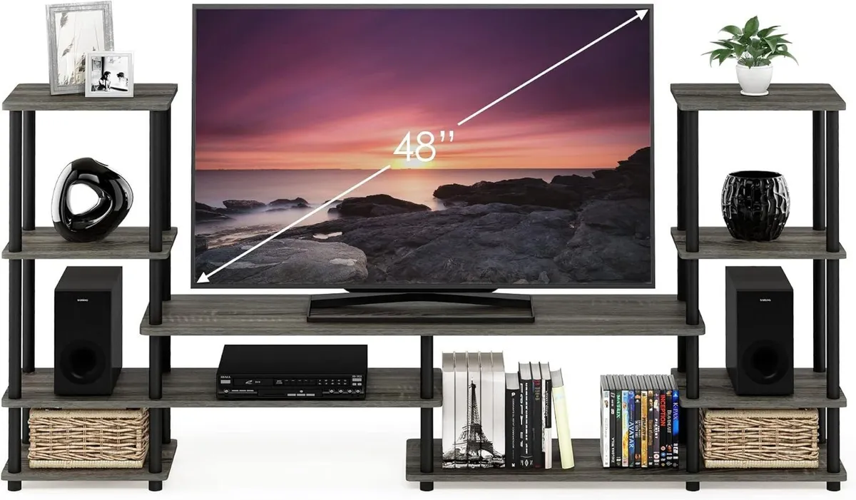 TV Stand for Up to 48 Inch Espresso - Image 2