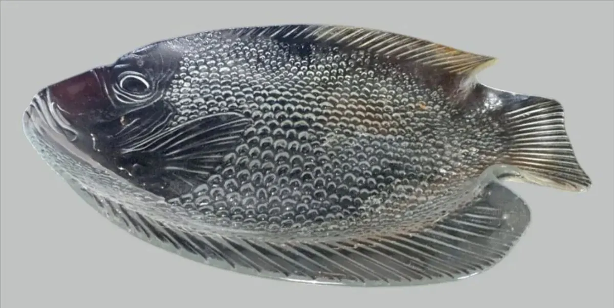 Vintage Arcoroc France Glass Fish Serving Platter - Image 3