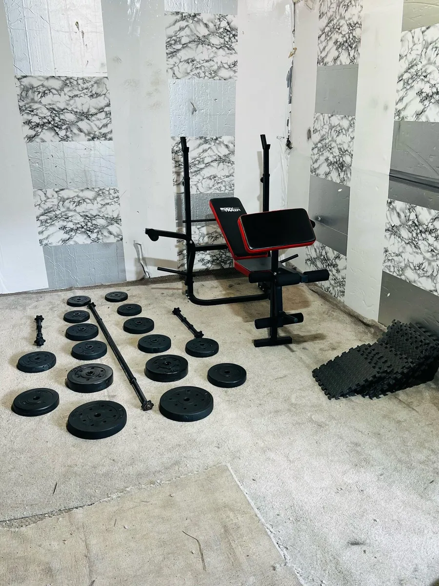 ADJUSTABLE BENCH WEIGHTS BARBELL DUMBBELLS - Image 2