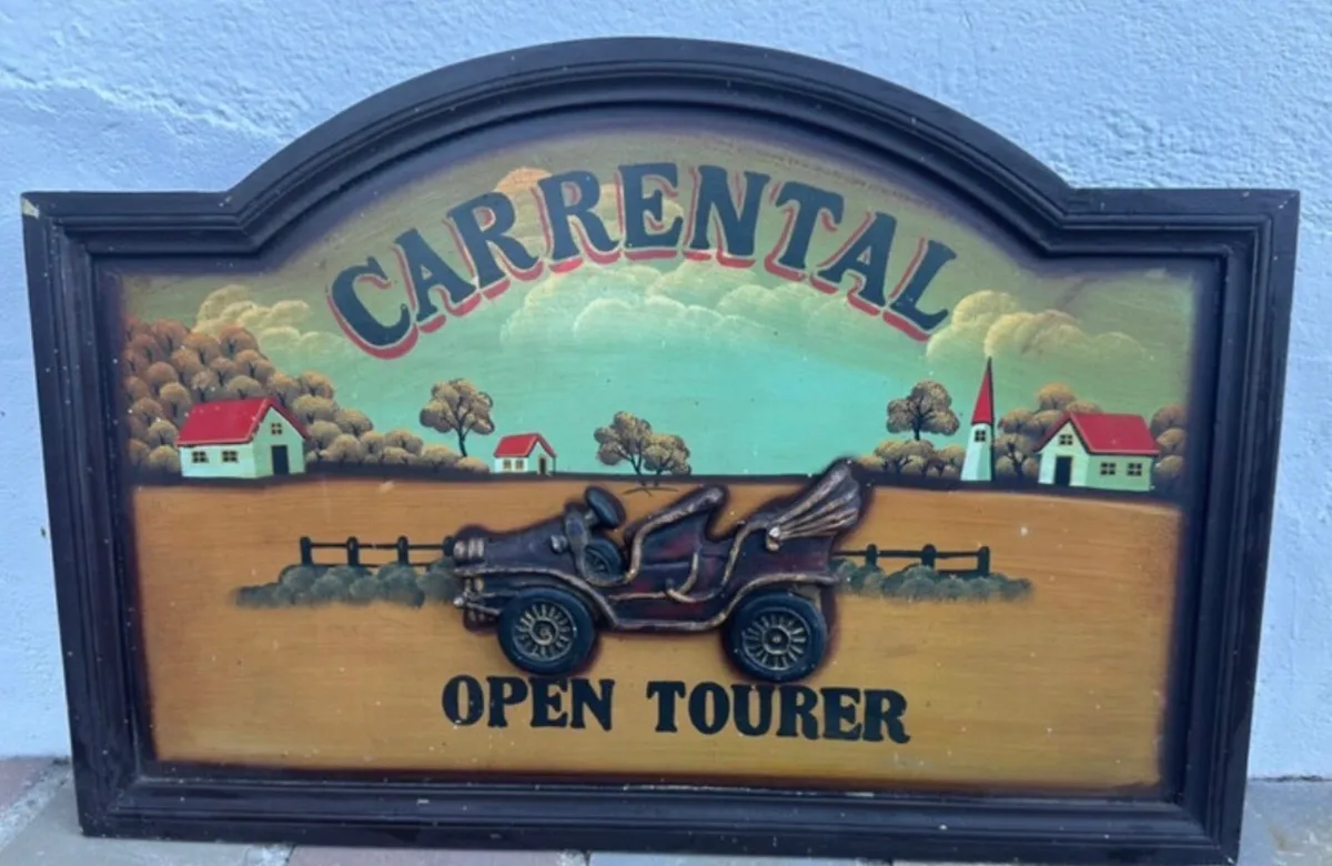 1970s vintage sign 60 cm wide