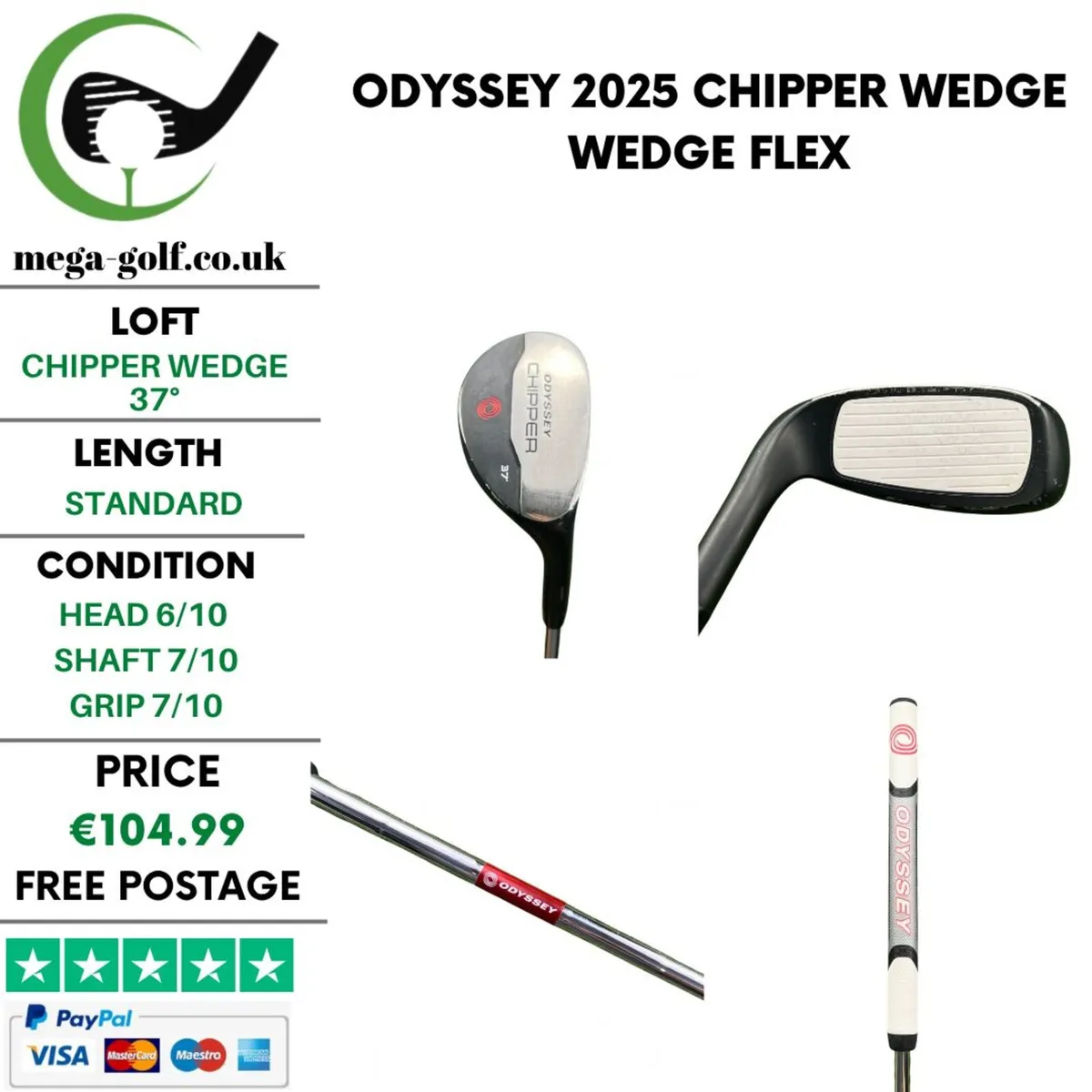 Odyssey 2025 Chipper Wedge 37° / Wedge Flex - Image 1