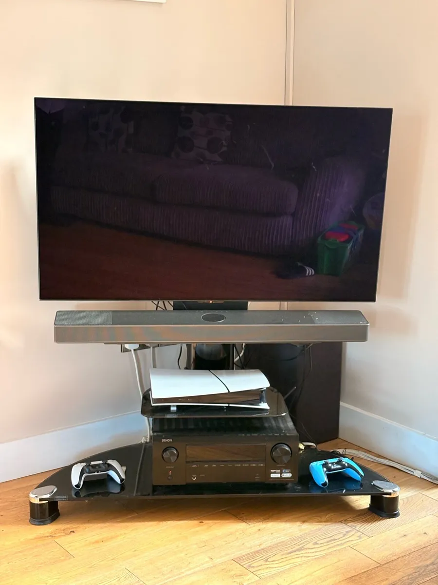 Tech Link Glass TV & Media Unit - Image 1