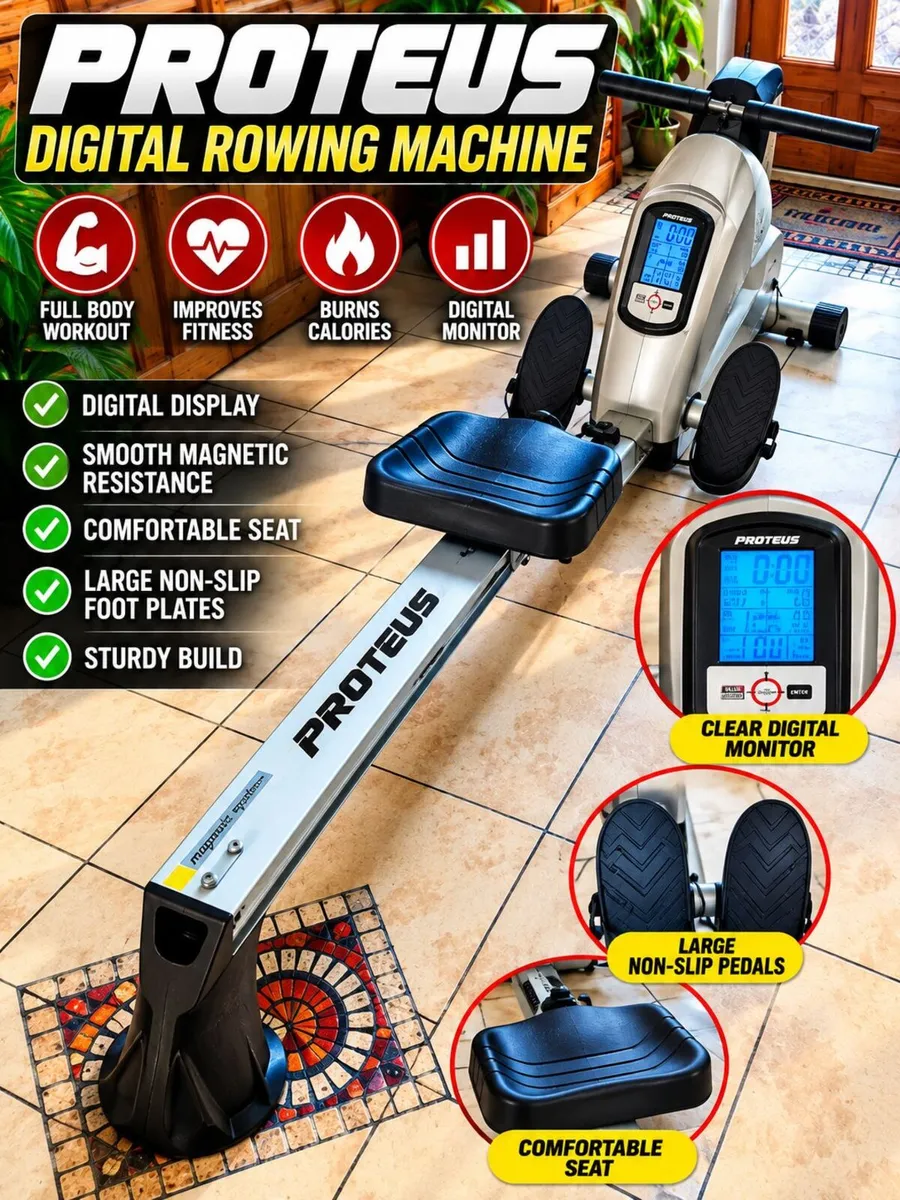 Proteus PMR 3000 Programmable Rowing Machine - Image 1