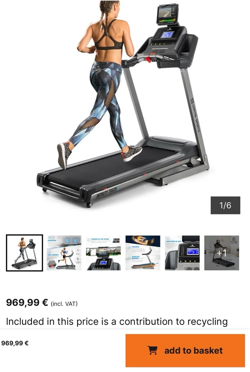 Infinity Track 2.0 Treadmill incline foldable - Image 2