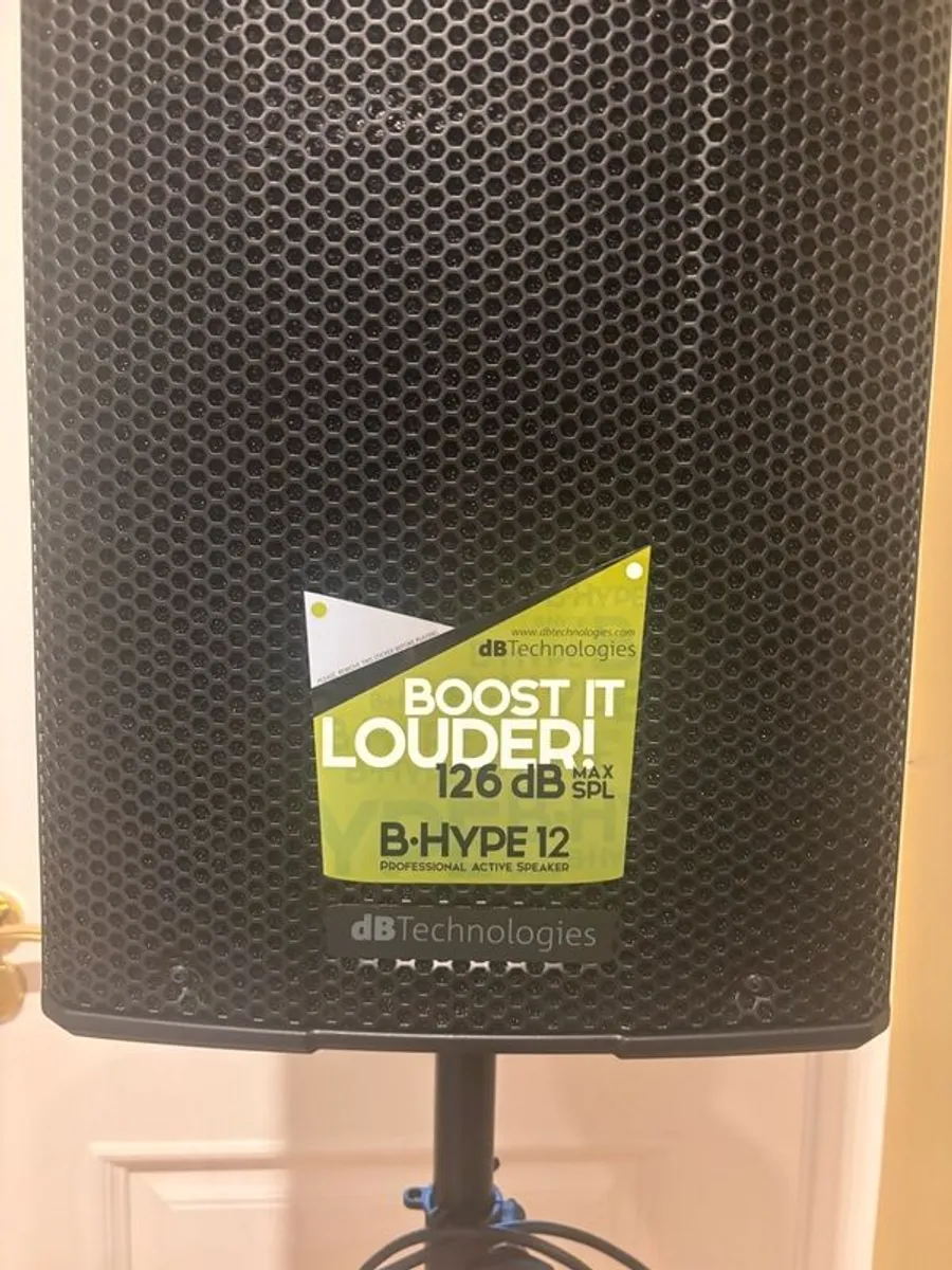 dB Technologies B-HYPE 12 Active PA Speaker - Complete Package - Mint Condition - Image 4