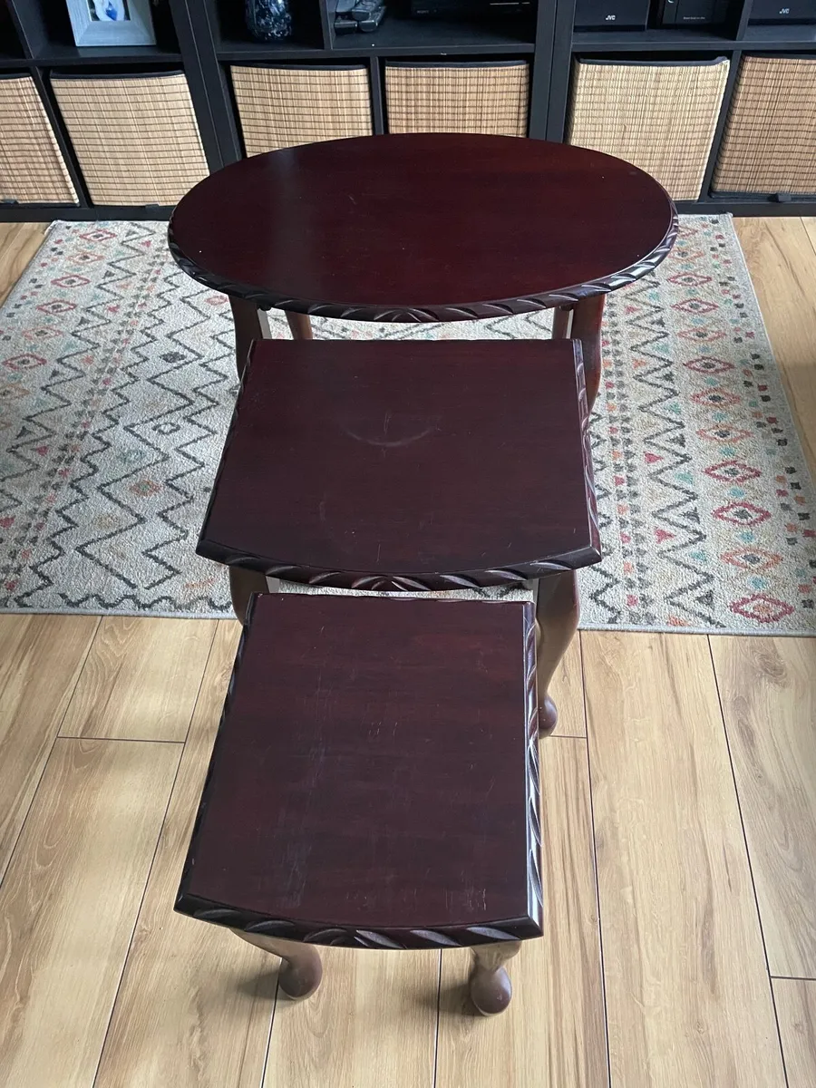 Mahogany Nest of Tables - Image 3