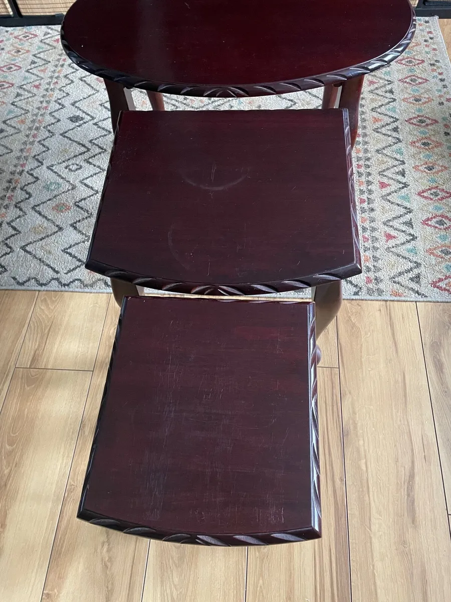 Mahogany Nest of Tables - Image 4