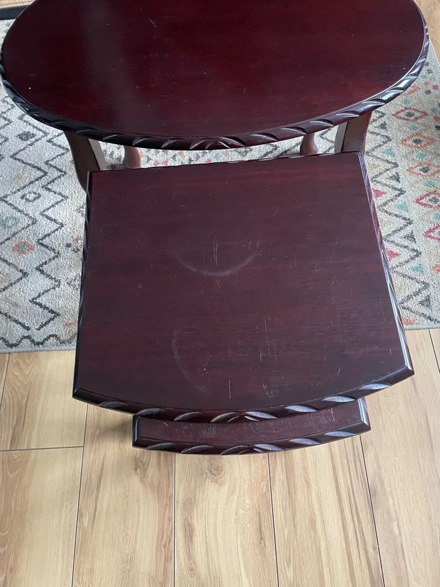 Mahogany Nest of Tables - Image 2