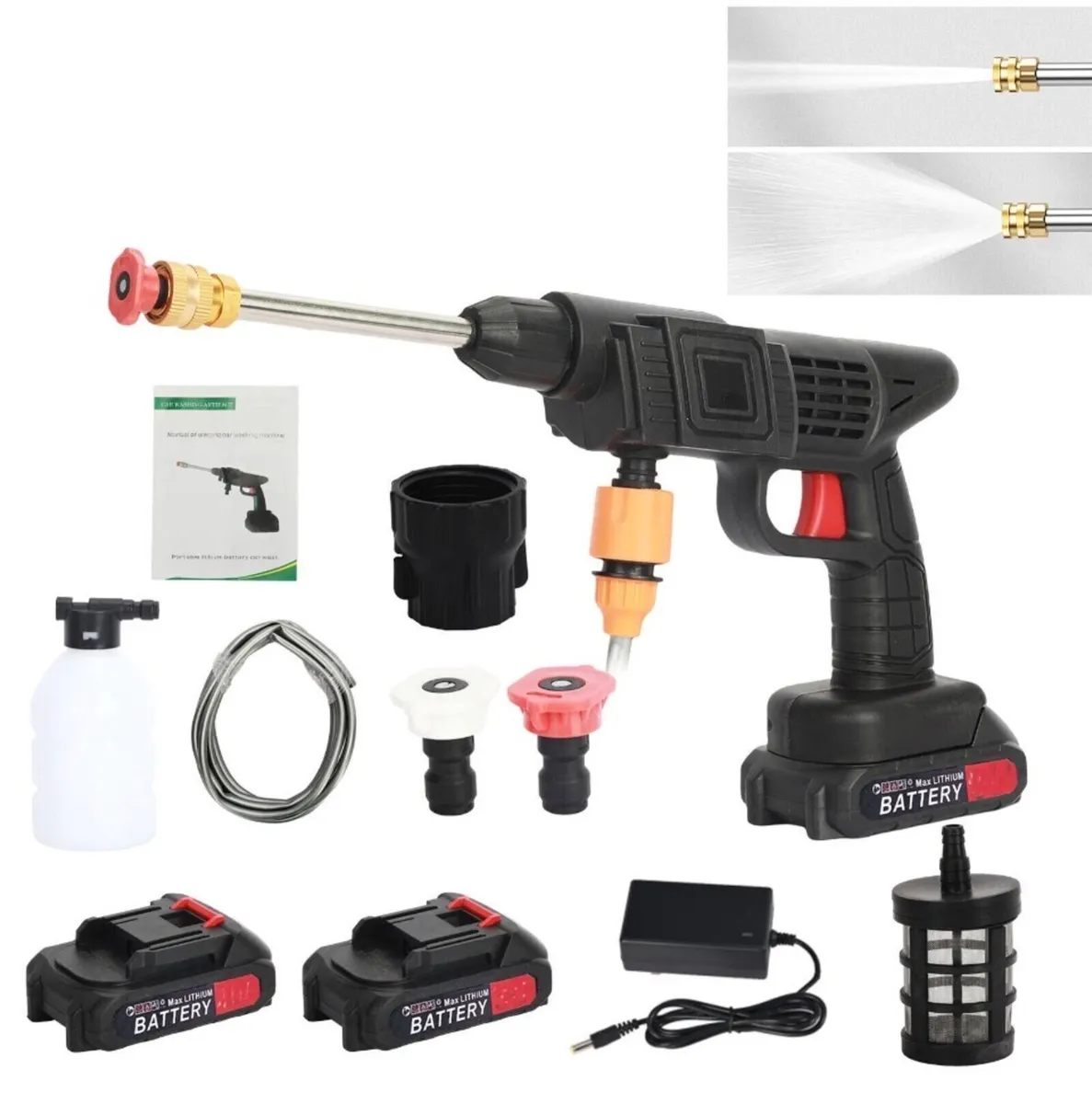 Portable Cordless Pressure Washer & 2Batteries NEW - Image 1