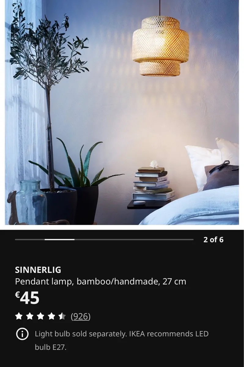IKEA Sinnerlig Lampshade - Brand New - Image 2