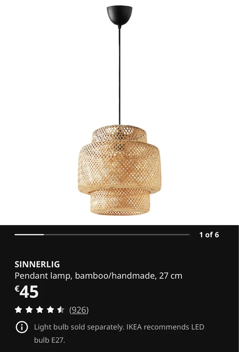 IKEA Sinnerlig Lampshade - Brand New - Image 1