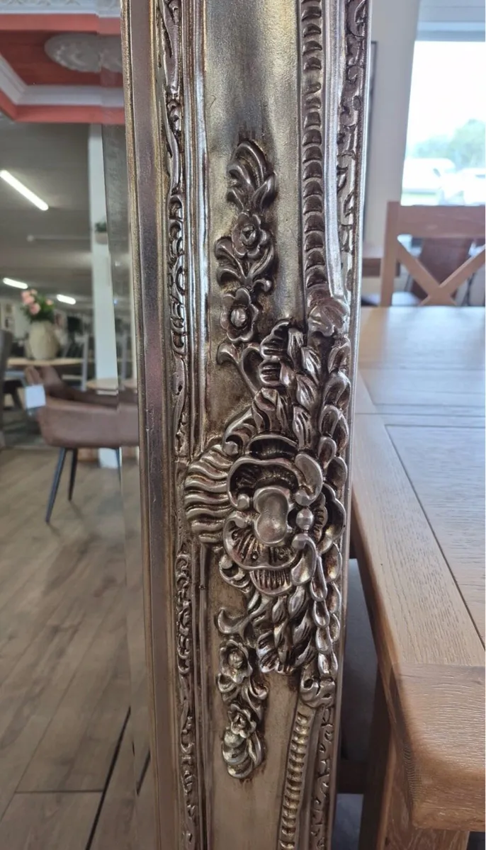Large Silver Mirror - Image 3