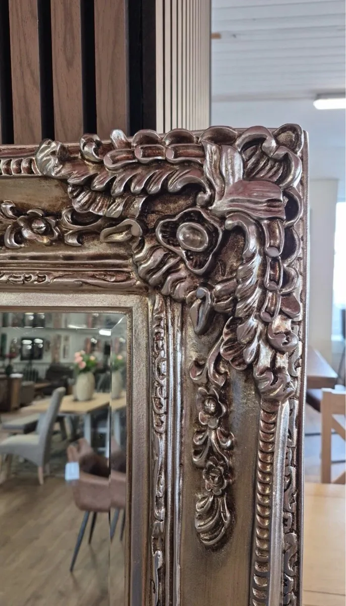 Large Silver Mirror - Image 4