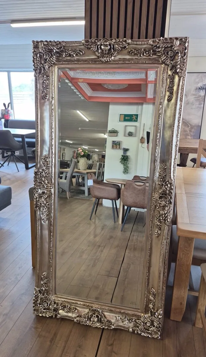 Large Silver Mirror - Image 1