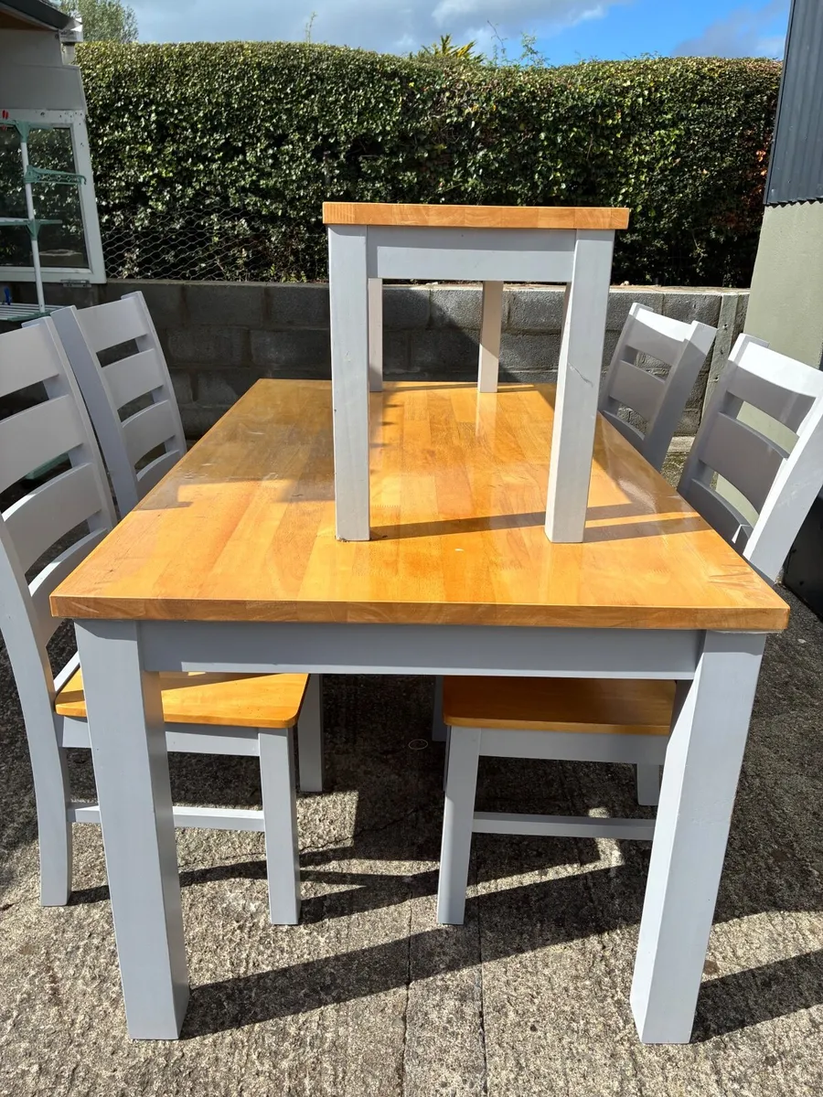 Table, Chairs with Bench - Image 4