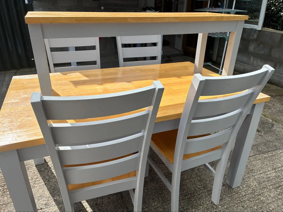 Table, Chairs with Bench - Image 1