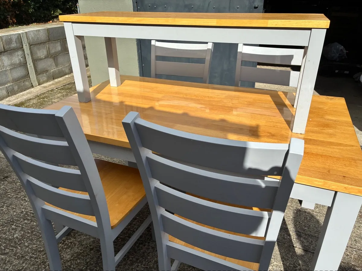 Table, Chairs with Bench - Image 2