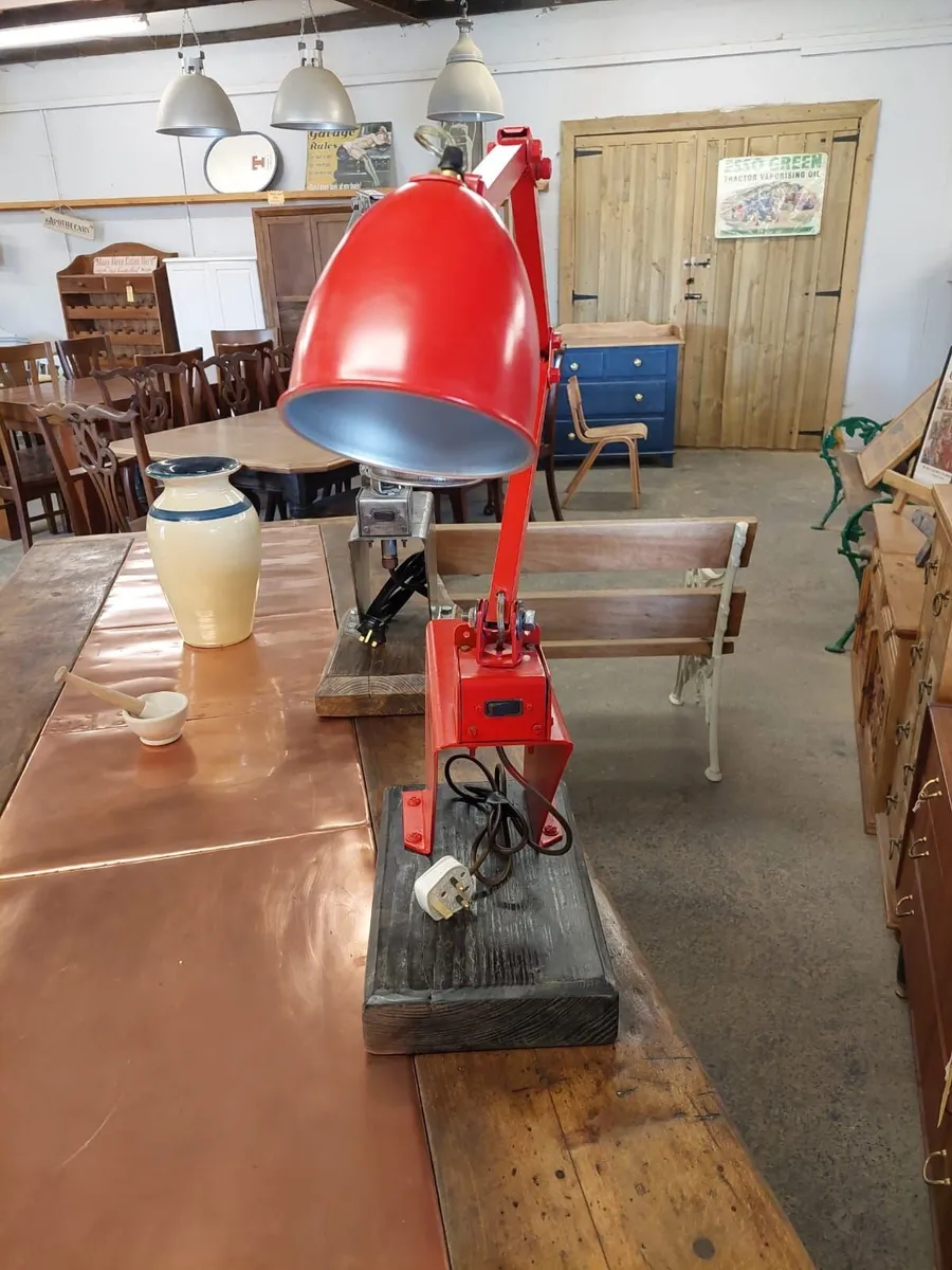1950s engineering work anglepoise lamp - Image 3