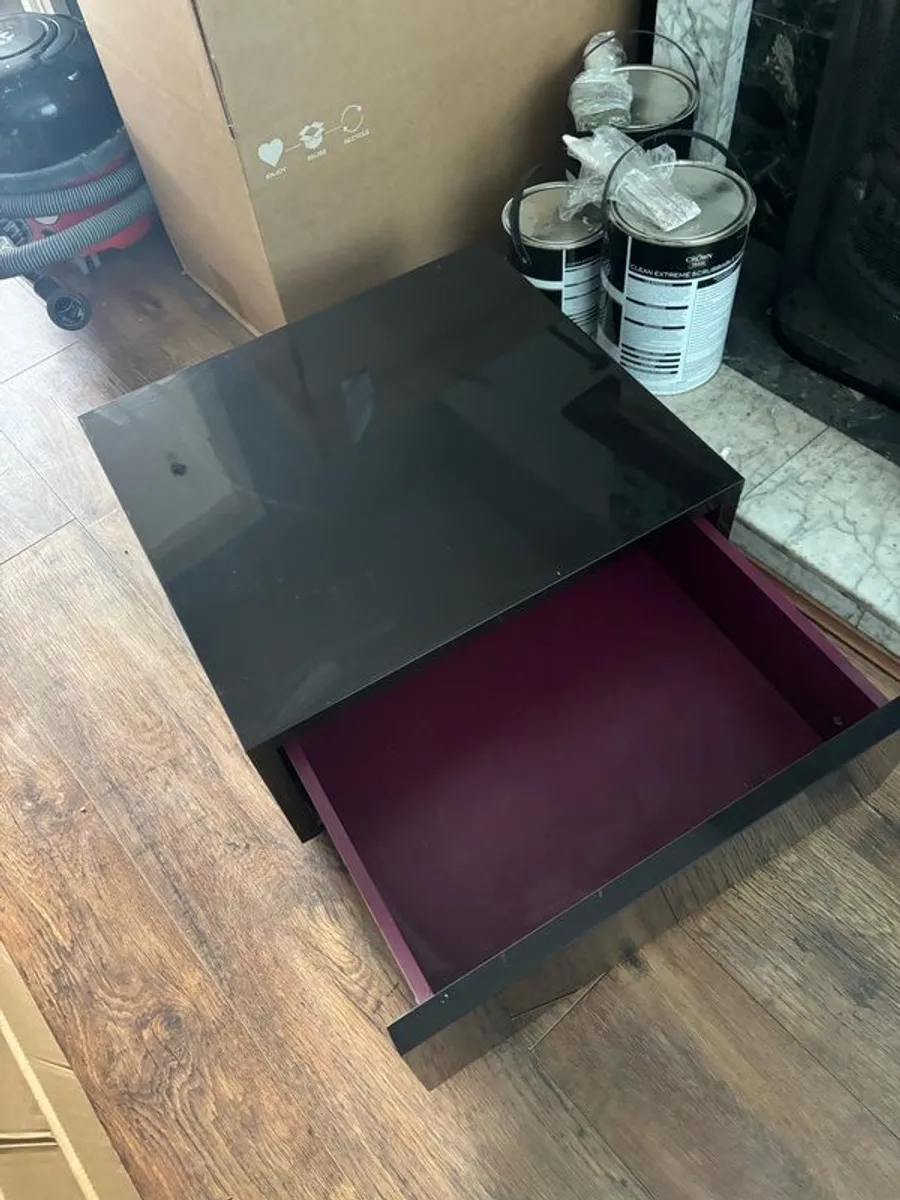 Black Lacquer TV & Storage - Image 1
