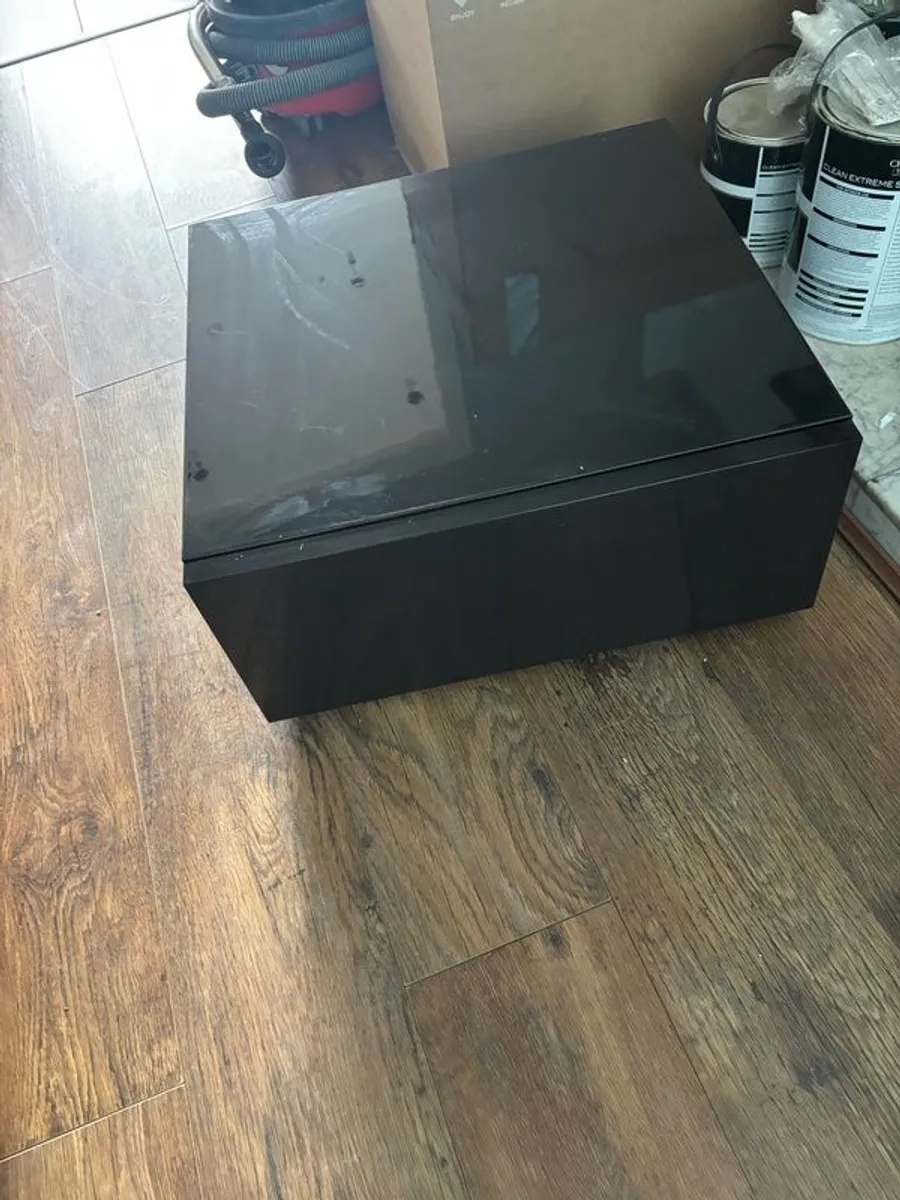 Black Lacquer TV & Storage - Image 2