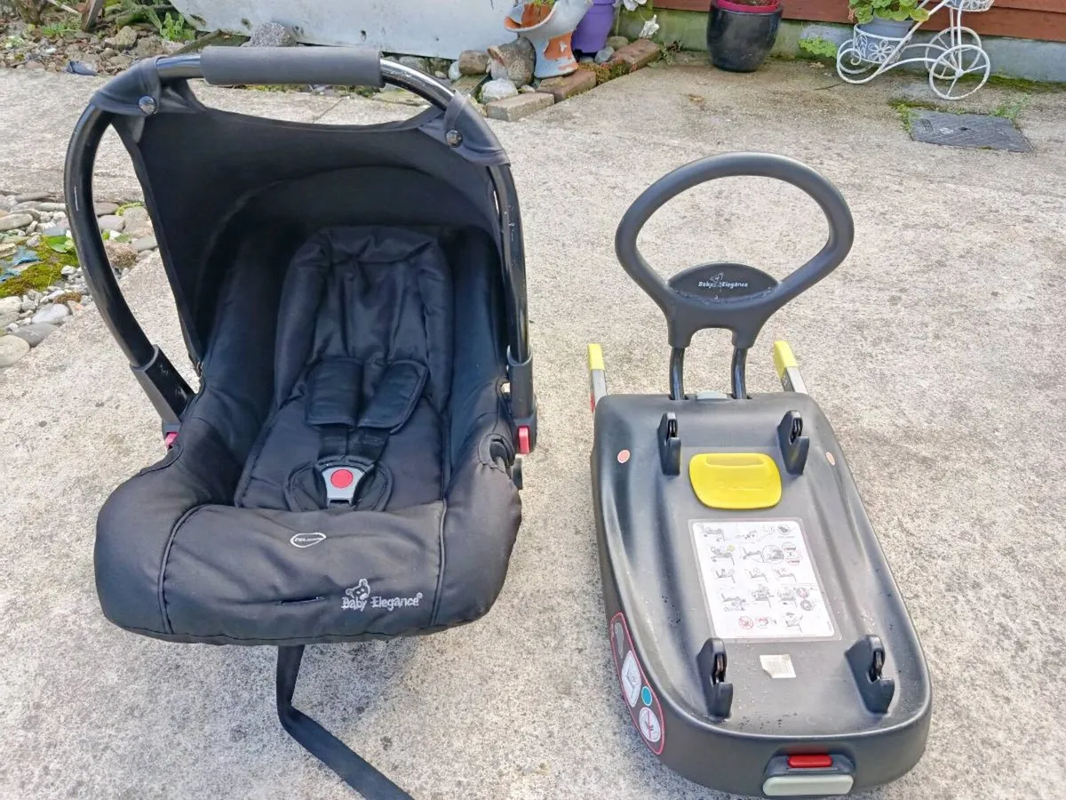 Baby Elegance Newborn Car Seat and Isofix Base - Image 1