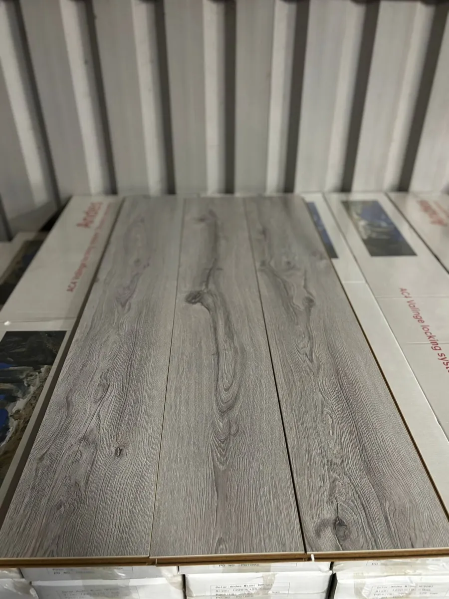 New 8mm Laminated Flooring Miami Grey - Image 4