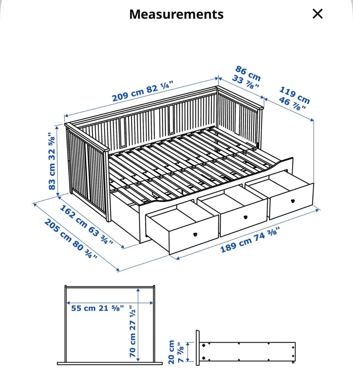 Day-bed / sofa bed - Image 3