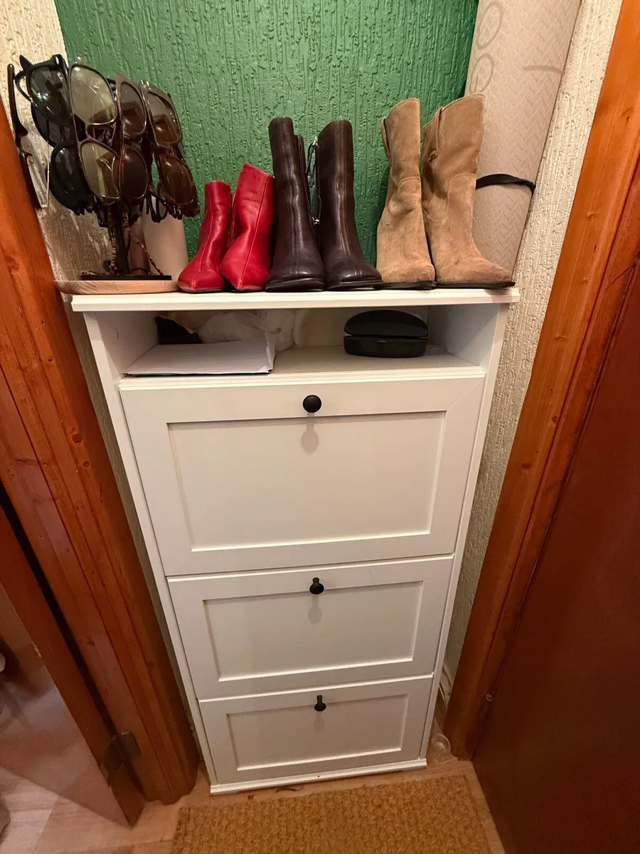Shoe cabinet with 3 compartments - Image 3
