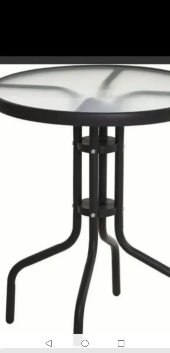 Brand New Bistro Set (Chairs Cast Aluminium) - Image 2