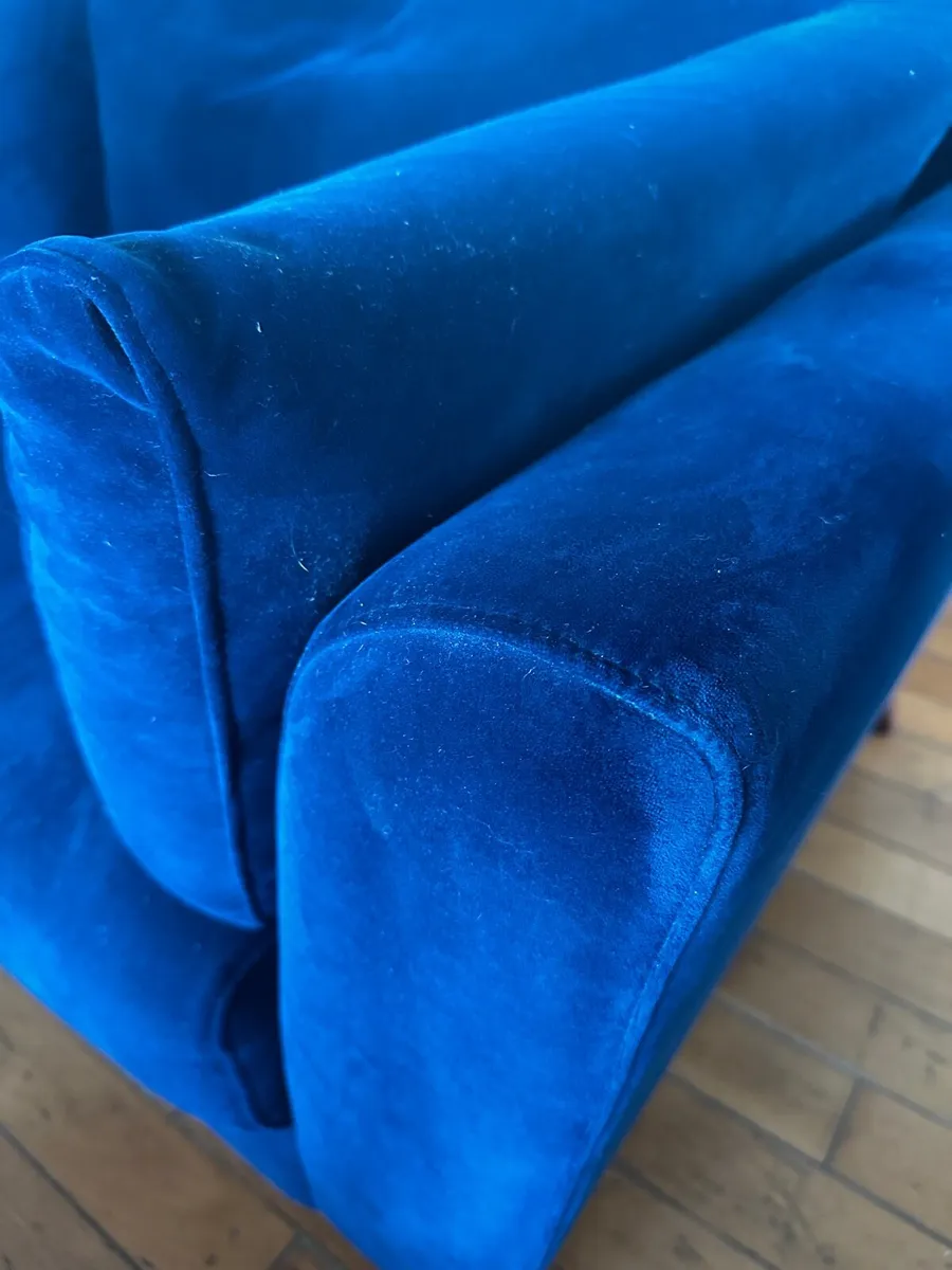 3 Seater Velvet Sofa - Image 2