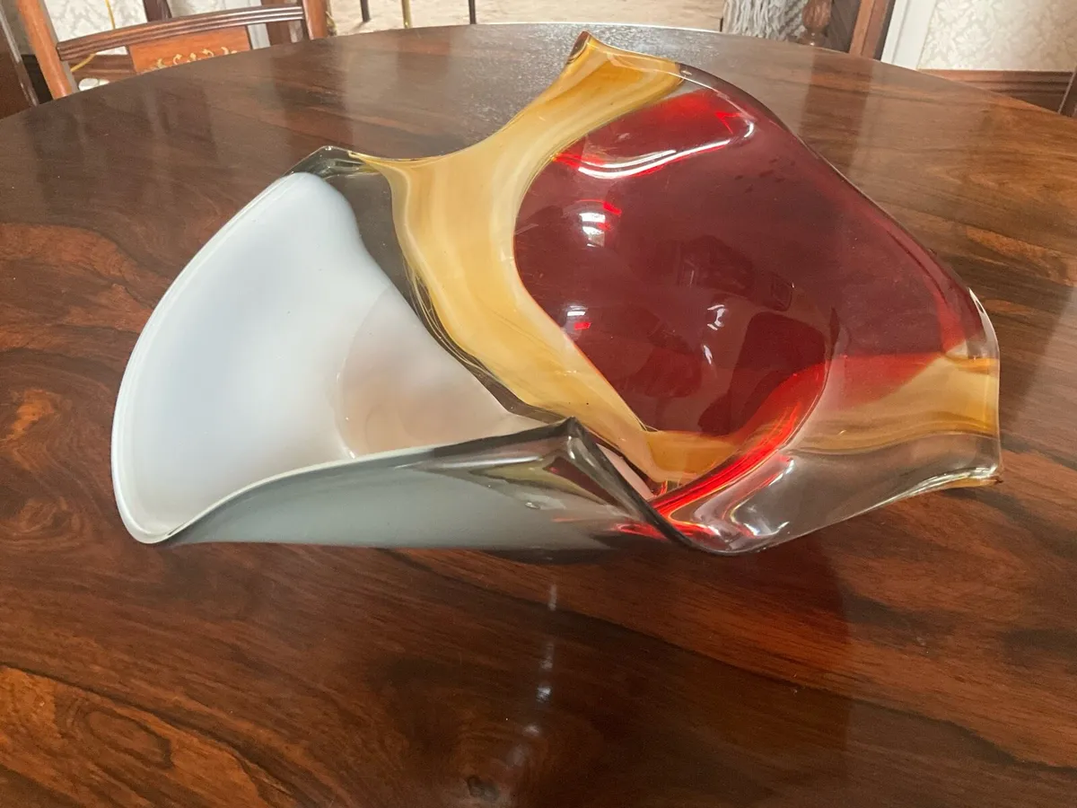 Mid-Century Studio Glass Bowl-Centre Piece - Image 4