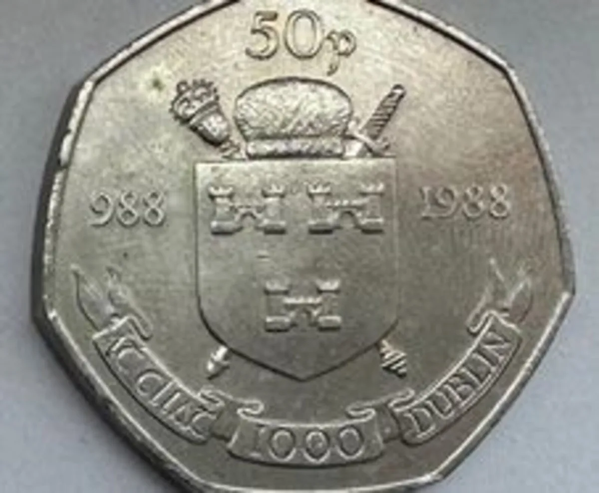 Dublin Millennium Commemorative 50p - Fifty Pence