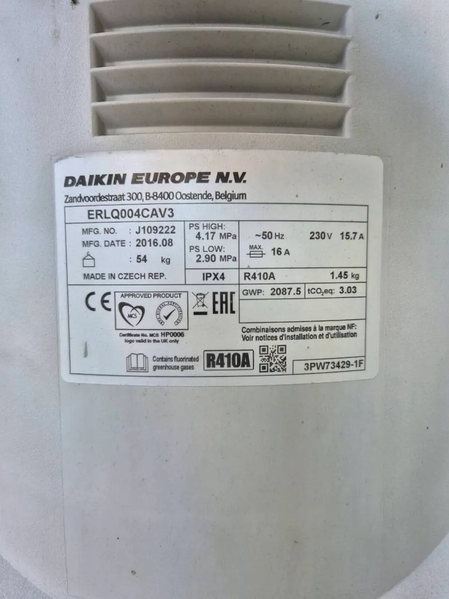 Daikin Heat Pump indoor & outdoor units - Image 2