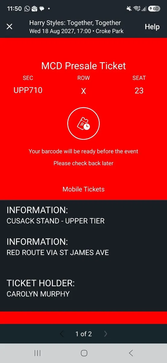 Harry Styles tickets - Image 2