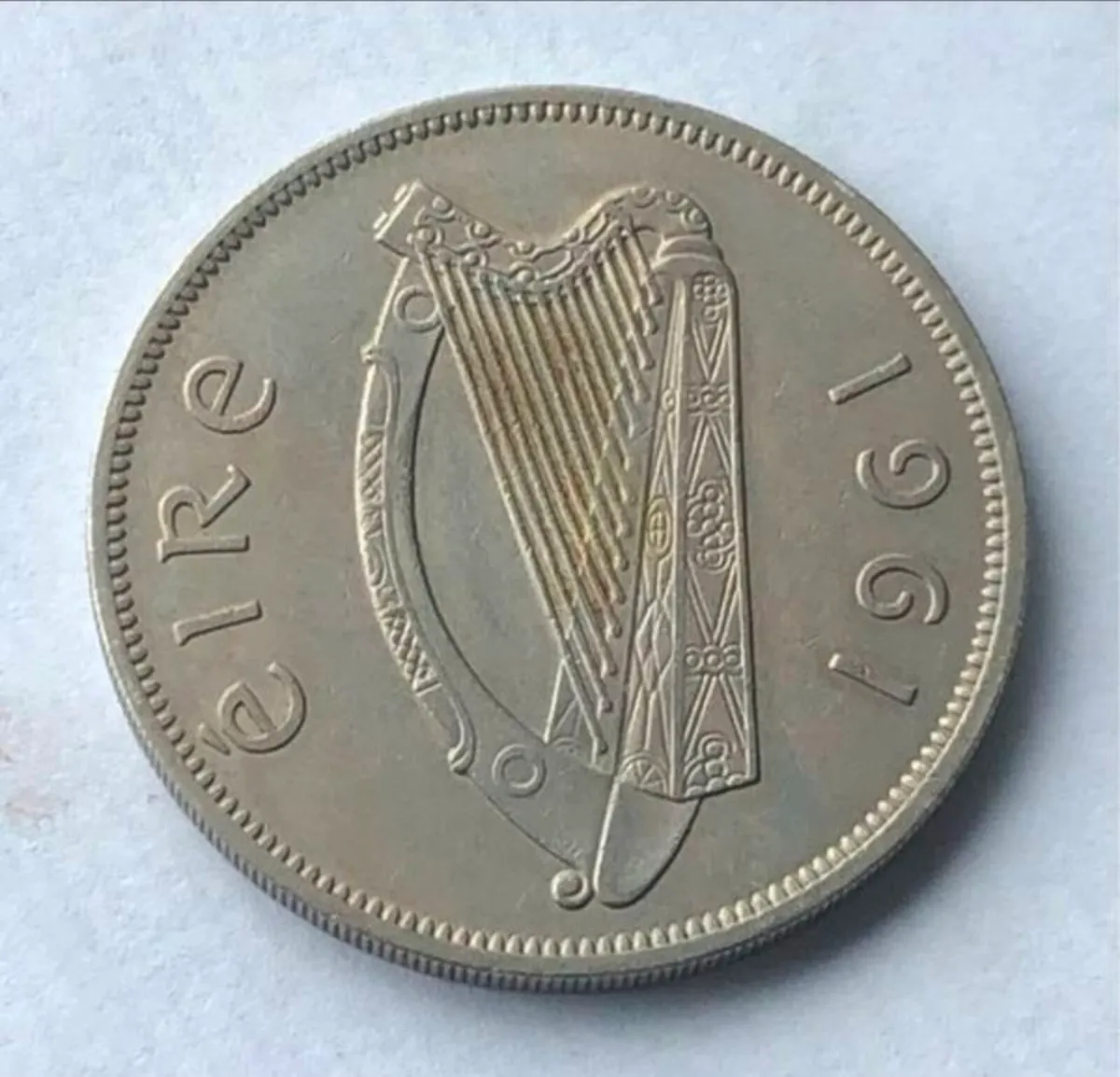 1961 irish mule half crown - Image 2